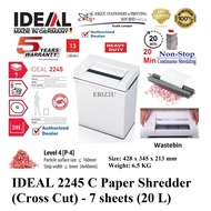 IDEAL 2245 C 3 x 25mm Paper Shredder (Cross Cut) - 7 sheets (20 L) 5 Year Warranty 2245CC, 2245C