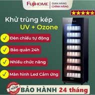 Tủ sấy tiệt trùng 220L Nhập Khẩu FUJIHOME DD220 Máy sấy chén bát công nghệ UV - OZONE cảm ứng thông