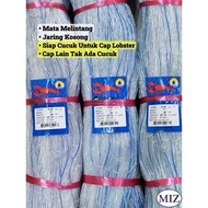 060 x 5" 6" 7" 8" x 40MD x 45.7MTR Mata Melintang Fishing Net Jaring Tangsi Pukat Ikan Siakap Jaring