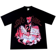 21 SAVAGE Music Rapper T-shirt Bootleg Vintage Oversize