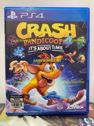 《今日快閃價》（中古二手）PS4遊戲 蠱惑狼4 古惑狼4 時空之旅 Crash Bandicoot 4 It‘s About Time 港版英文版 （可免費升級PS5版本）