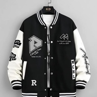 Men's Varsity Baseball Jacket - Women's Baseball Jacket - Men's Bomber Jacket Sweater with Full Embr
