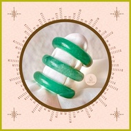 ♙ ▙ ◨ Green Jade Bangle Ring | Abundance & Opportunities