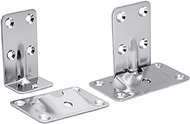 Stainless steel Removable Table Bracket Set -ECO Bright Treatment -Easy fitted and removed Perfect for Boat/RV/House and space saver project -Each Set of 2 wall brackets and 2 table brackets