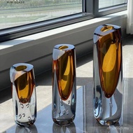 Crystal Italian Design Living Room Dining Table Model Room Vase Glass Glass Decoration Ornaments Flo