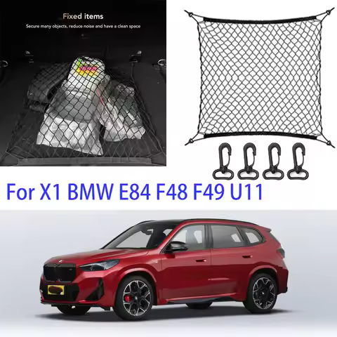 for 2009-2025 X1 X2 X3 X5 BMW E84 F48 F49 U11 sDrive xDrive Nylon Car Rear Cargo Net Trunk Storage O