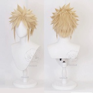 Anime Final Fantasy VII FF7 Cloud Strife Linen Blonde Cosplay Wig Heat Resistant Synthetic Hair Wigs