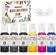 Sublimation Ink for ET-8500 ET-8550 Wide-Format Supertank Printers Heat Press Transfer on T-Shirt Tu
