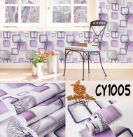 ORANGE Wallpaper dinding 3d 45cm X 8M Wallpaper Stiker dinding kamar Motif Kotak 3D Cy1006