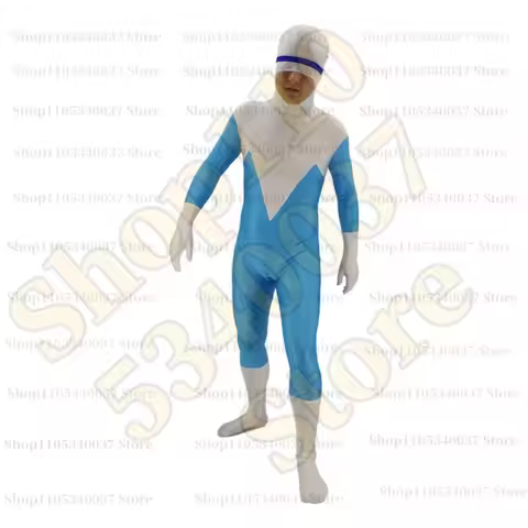 New Boys Men Frozone Lucius Best Cosplay Costumes Spandex Movie The Incredibles Bodysuits Jumpsuits 