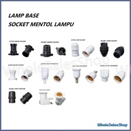 LAMP HOLDER BULB HOLDER WEDGE HOLDER BATTEN HOLDER PLC TO E27 B22 TO E27 CONVERTER PEMEGANG SOCKET M