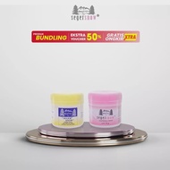 SEGER SNOW vanishing cream (kuning) & skin lightening cream (pink) - haslin cap gunung
