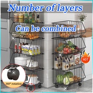 360 Movablestorage rackstorage kitchen organizer rackkitchen trolleykitchen trolley organizer