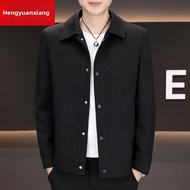 HENGYUANXIANG | Elegant Casual Mens Jacket Coat Standard Fit Long Sleeve Polyester Fiber Warmth Buxo