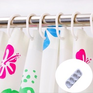 12pcs Curtain Poles Shower Rod Hook Hanger Home White Color Plastic Ring Bath Drape Loop Clasp Drapery Clips