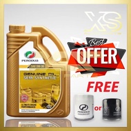 PERODUA Engine Oil 5W30 5W-30 GOLD Semi Synthetic With Peordua Oil Filter-Myvi / Alza / Bezza / Axia / Aruz