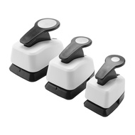 (BGSJ) 3Pcs Punches-Hole Puncher SingleHole Punch Shapes Hole Puncher for Crafts 9/16/25mm Circle Pu