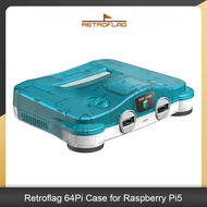 Retroflag N64Pi Case with Dual USB Ports SD Card Storage Safe Shutdown and Reset for Raspberry Pi5TH