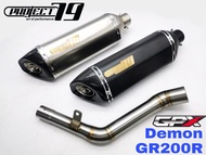 🔥 Project79 Exhaust 🏍 GPX DEMON GR200R GPX DEMON GR 200R 200 R 🏍 Slip On Piping Muffler Stainless Steel Thailand GR200 GR DEMON200 DEMON200R Ekzos CF Motor Accessories Motorcycle Accessories QPM06SV/BK/CB 🔥