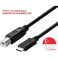 USB TYPE C To USB2.0 B MALE 2M Cable GOOD FOR Printer and Scanner