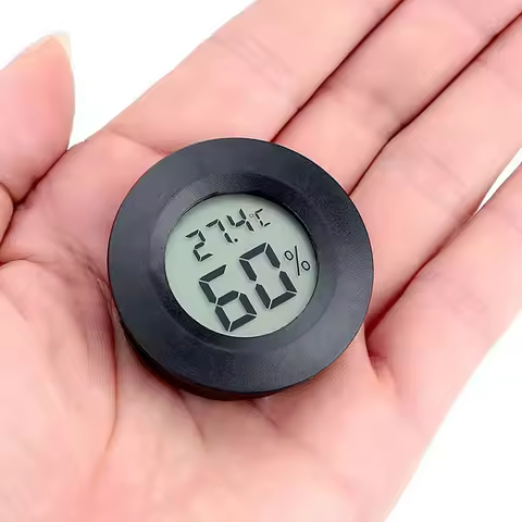 Outdoor Sports Thermometer Reptile Electronic Hygrometer Round Hygrometer Camping Equipment Tool Acc