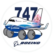 RBF China Airlines 747 7CM STICKER S-C-747-CI-D