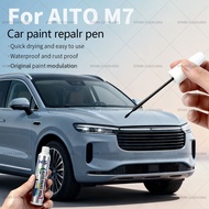 For AITO M7 Car Paint Repair Pen Touch Up Scratch Remover DIY Auto Accessories Black XM1 White Grey 
