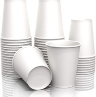 LEGLO 50Pcs Disposable Coffee Cups Reusable - 9 Oz Paper Cups for Drinking Disposable Cups Hot Bever