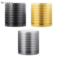 Devoko 4x Furniture Risers Aluminum Alloy Round 4.3cm to 7.5cm Height Adjustable Feet