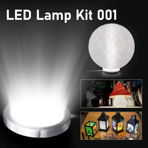 3D Printer LED Lamp Kit 001 6400K White Light for Bambu lab H2D/A1mini/P2S Makerworld Maker's Supply
