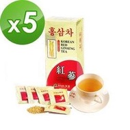 金蔘-6年根韓國高麗紅蔘茶(30包/盒)共5盒