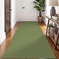 Braided Runner Rug 3x8 Ft Washable Runners for Hallways Non Slip Rubber Backed Kitchen Runners Cotto