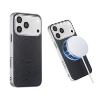 Magnetic Shockproof Phone Case For iPhone 15 16 17 Pro Max PLUS 16E 17E 17Air with Woven Texture Pro