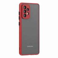 case untuk samsung a32 /casing softcase transparant blackdove - merah samsung a32