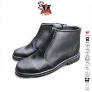 AX3 Men's Zipper PDH Shoes, TNI-POLRI Security Leather Service Shoes