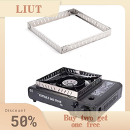 LIUT Outdoor Gas Stove Wind Screen Foldable Wind Shield Stainless Steel Burner Screen