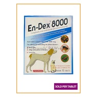 Endex 8000 (Heartworm, Mange, Tick & Flea Control for Dogs and Cats) Sold per tablet