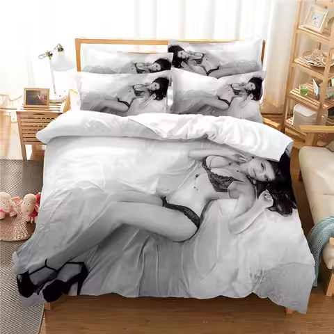 3D Cartoon Bedding Set Queen Bedding Duvet Cover Set Bedding Set Bed Cover Cotton Queen Bedroom Bed 