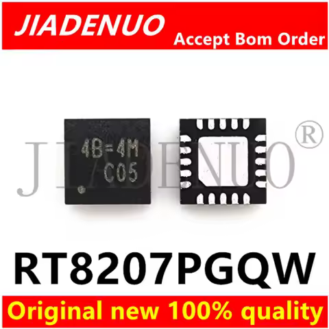 (5-10pcs)100% Original New RT8207PGQW RT8207P 4B=2B 4B=1E 4B= QFN20 Chipset