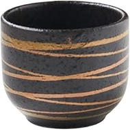 Awasaka SK88-J02 Kinsai Line Cup Boar Mouth Cup Sake Bottle Diameter Approx. 1.8 x Height 1.6 inches