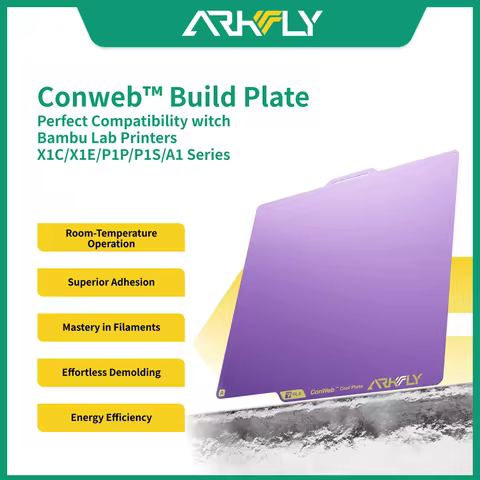 Phaetus Build Plate Arkfly Cobweb Cool Plate Spring Steel Double-sided Textured for Bambu Lab P1 X1 