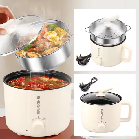 Mini Electric Cooker Non-stick Cooking 1-2 People Single/Double Hot Pot steamer Hot Pot Multifunctio