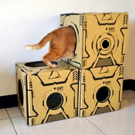 貓咪太空艙cat space 貓屋 紙貓屋 組合貓屋
