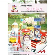 A4 Sticker Paper - SUN Next Generation Glossy Photo Sticker 140 Gsm 145 gsm 90gsm