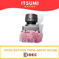 Push Button 22mm IDEC YW1B-M1E01B YW1B M1E Black Series