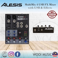 Alesis MultiMix 4 USB FX 4 Channel Mixer W/Effects &amp; USB Audio Interface