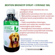 BEXTON BRONSYP SYRUP Herbal Therapy For Flu & Cough (Cats & Dog)