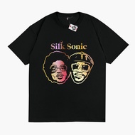 Hot Selling Cotton T-Shirt Printed Band SILK SONIC BRUNO MARS ANDERSON PAAK Triangle Shape