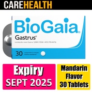 Biogaia Gastrus Probiotic Supplement Mandarin Flavor 200 Million CFU - 30 Chewable Tablets