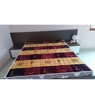 Ultra-thin 3-layer sheep wool bed carpet 1m6x2m and 1m8x2m